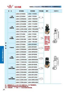 【江陰長(zhǎng)江電器 二檔左旋自鎖 LA38-11YL2/203】?jī)r(jià)格_廠家 - 中國供應(yīng)商